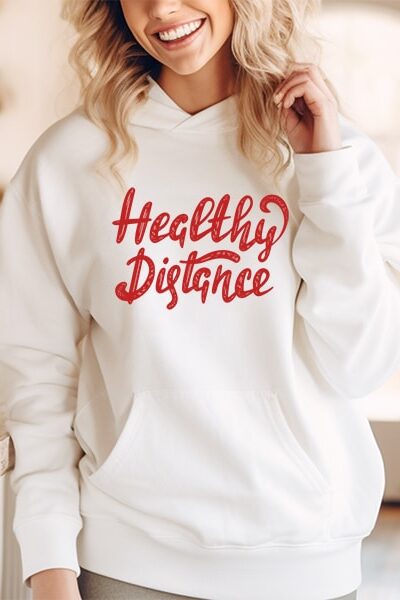 Hoodie HEALTHY DISTANCE - Image 1