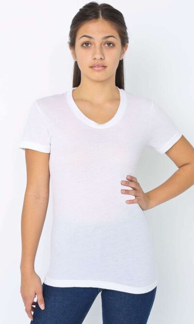 WOMEN'S POLY-COTTON SHORT SLEEVE T-SHIRT - Image 5