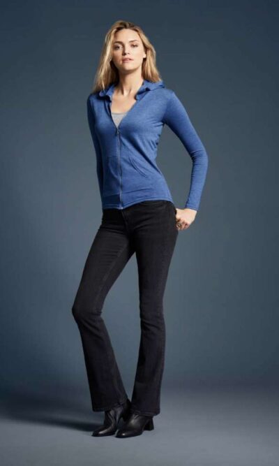 WOMEN'S TRI-BLEND FULL-ZIP HOODED JACKET - Image 6