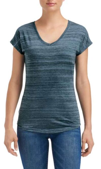 WOMEN'S TRI-BLEND V-NECK ID TEE - Image 3