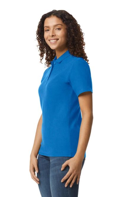 SOFTSTYLE<SUP>®</SUP> LADIES' DOUBLE PIQUÉ POLO WITH 3 COLOUR-MATCHED BUTTONS - Image 5