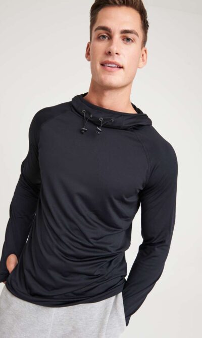 MENS COOL COWL NECK TOP - Image 3