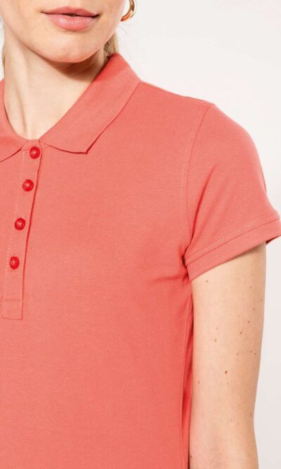 LADIES’ SHORT-SLEEVED PIQUÉ POLO SHIRT - Image 3