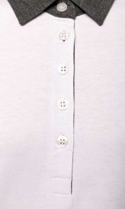 LADIES' TWO-TONE JERSEY POLO SHIRT - Image 7