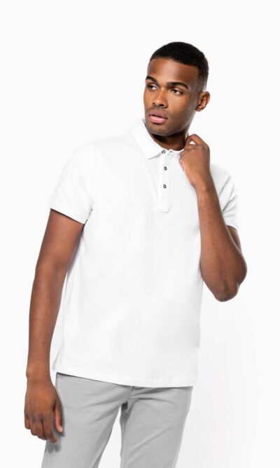 MEN'S SHORT SLEEVED JERSEY POLO SHIRT - Image 3