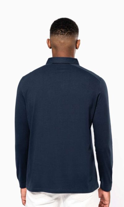 MEN'S LONG SLEEVED JERSEY POLO SHIRT - Image 3