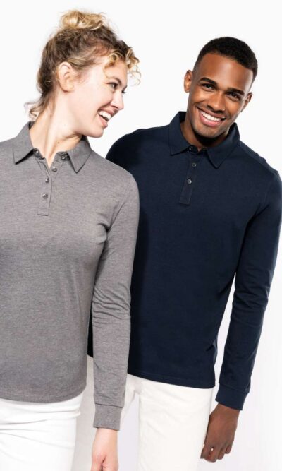 LADIES' LONG SLEEVE JERSEY POLO SHIRT - Image 6