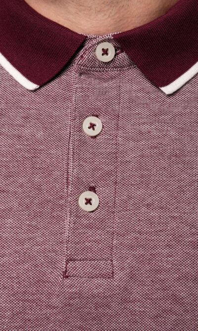 MEN'S TWO-TONE MARL POLO SHIRT - Image 3