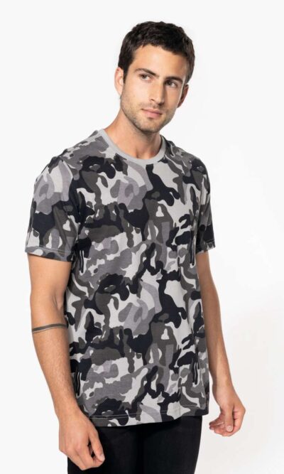 MEN'S SHORT-SLEEVED CAMO T-SHIRT - Image 3