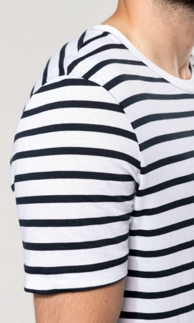 STRIPED SHORT SLEEVE SAILOR T-SHIRT WITH POCKET - Image 4