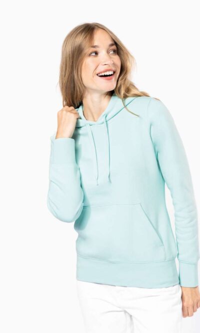 LADIES' ECO-FRIENDLY HOODED SWEATSHIRT - Image 3