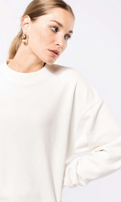 UNISEX OVERSIZED ECO-FRIENDLY CREW NECK SWEATSHIRT - Image 6