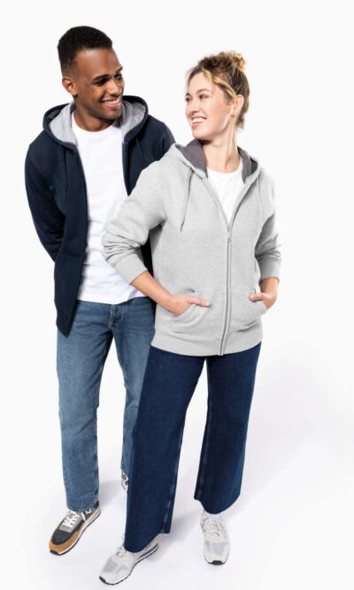 FULL ZIP HOODED SWEATSHIRT - Image 3