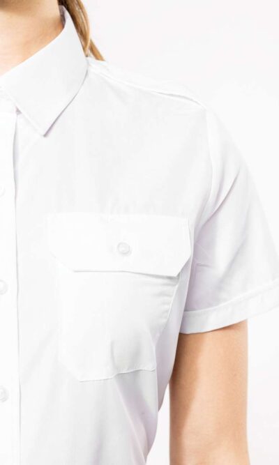 LADIES’ SHORT-SLEEVED PILOT SHIRT - Image 5