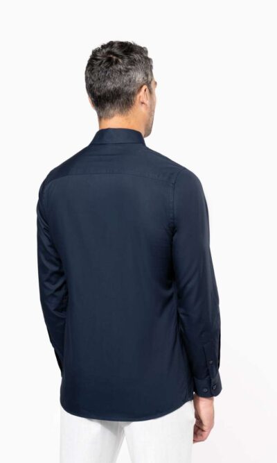 MEN’S LONG-SLEEVED COTTON POPLIN SHIRT - Image 5