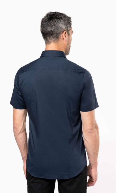 SHORT-SLEEVED COTTON/ELASTANE SHIRT - Image 4