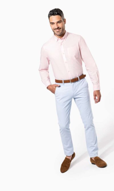 MEN'S LONG-SLEEVED OXFORD SHIRT - Image 4