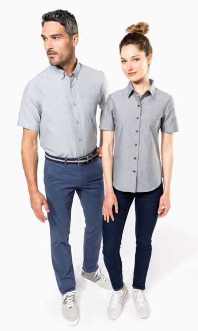 MEN'S SHORT-SLEEVED OXFORD SHIRT - Image 4