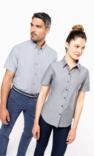 MEN'S SHORT-SLEEVED OXFORD SHIRT - Image 5