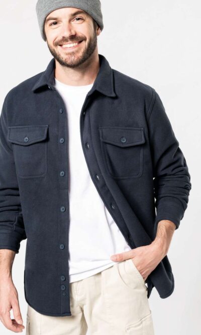 SHERPA-LINED FLEECE OVERSHIRT - Image 3