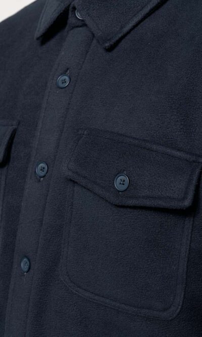 SHERPA-LINED FLEECE OVERSHIRT - Image 4