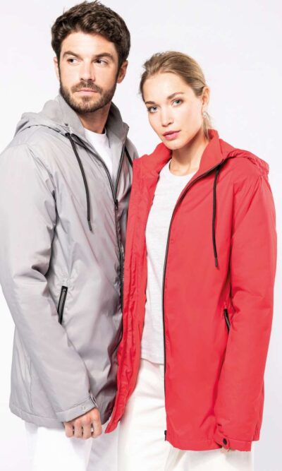 UNISEX HOODED JACKET WITH MICRO-POLARFLEECE LINING - Image 7