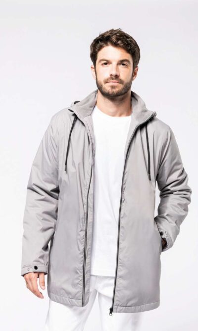 UNISEX HOODED JACKET WITH MICRO-POLARFLEECE LINING - Image 8