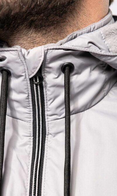 UNISEX HOODED JACKET WITH MICRO-POLARFLEECE LINING - Image 14