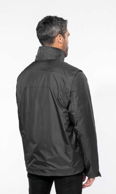 SCORE - DETACHABLE-SLEEVED BLOUSON JACKET - Image 5