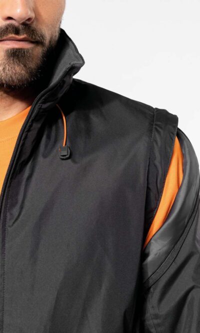 SCORE - DETACHABLE-SLEEVED BLOUSON JACKET - Image 6