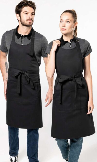 COTTON APRON HIGH-TEMPERATURE WASHABLE - Image 1