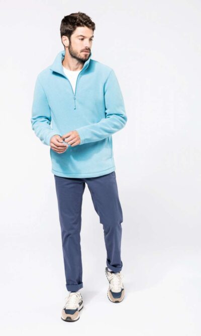 ENZO - ZIP NECK MICROFLEECE JACKET - Image 4