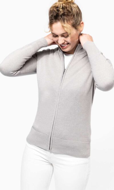 LADIES' FULL ZIP  CARDIGAN - Image 1