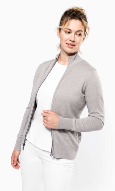 LADIES' FULL ZIP  CARDIGAN - Image 5