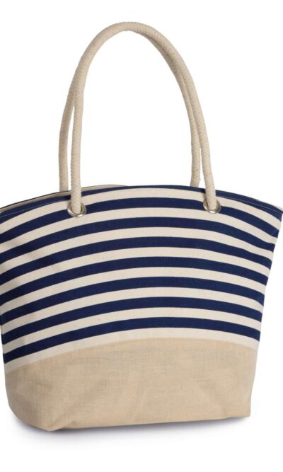 JUTE CANVAS DUFFEL SHOPPING BAG - Image 3