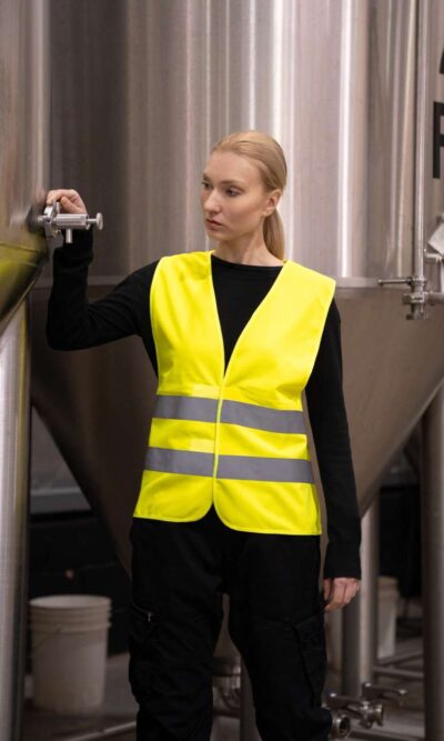 BASIC SAFETY VEST FOR PRINT "KARLSRUHE" - 2 VELCRO - Image 3