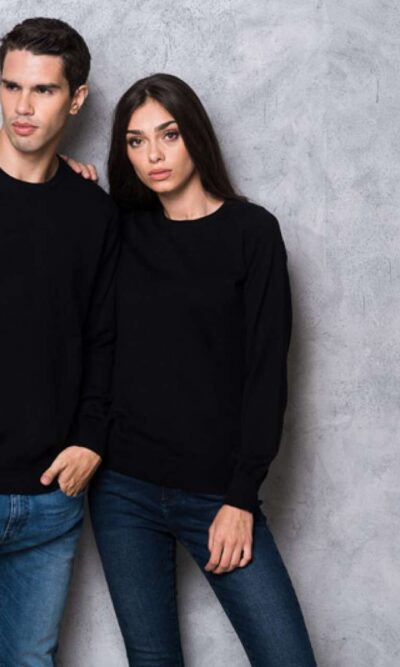 MEN’S CREW NECK FINE GAUGE COTTON PULLOVER - Image 4