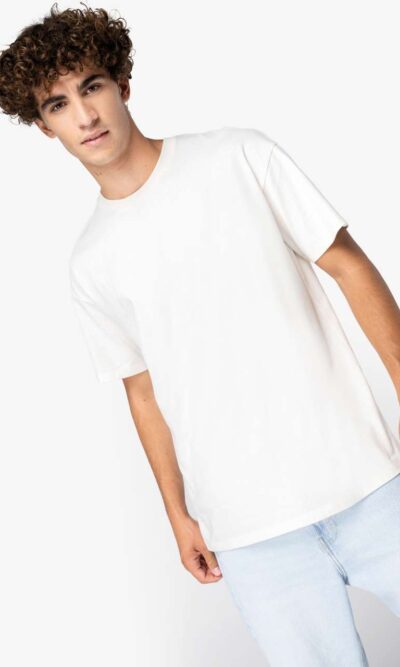 UNISEX SHOULDER LOOSE T-SHIRT - Image 3