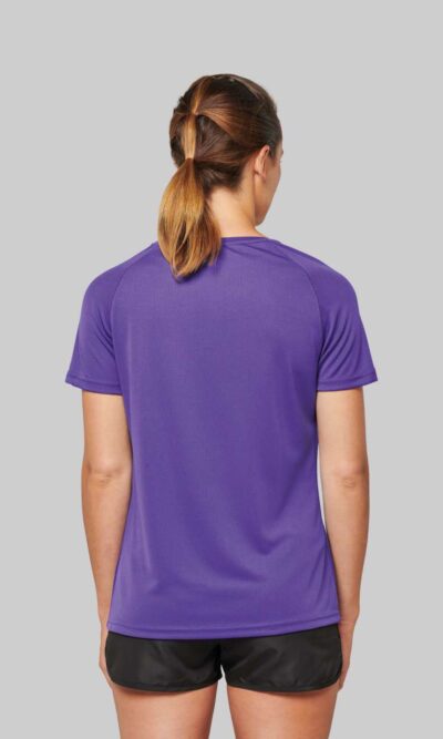 LADIES’ V-NECK SHORT SLEEVE SPORTS T-SHIRT - Image 3