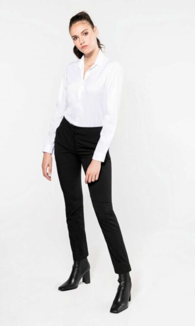 LADIES' LONG-SLEEVED TWILL SHIRT - Image 9