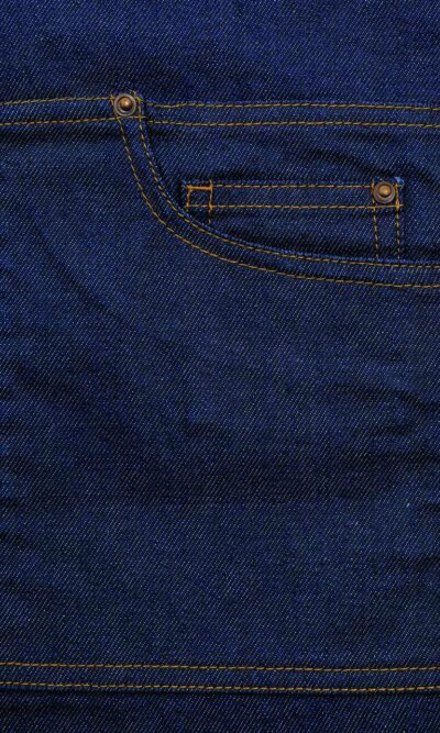 'DIVISION' WAXED LOOK DENIM WAIST APRON - Image 4