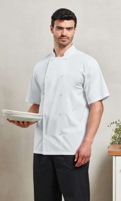 CHEF'S SHORT SLEEVE STUD JACKET - Image 1