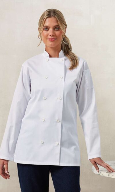 LADIES’ LONG SLEEVE CHEF’S JACKET - Image 1