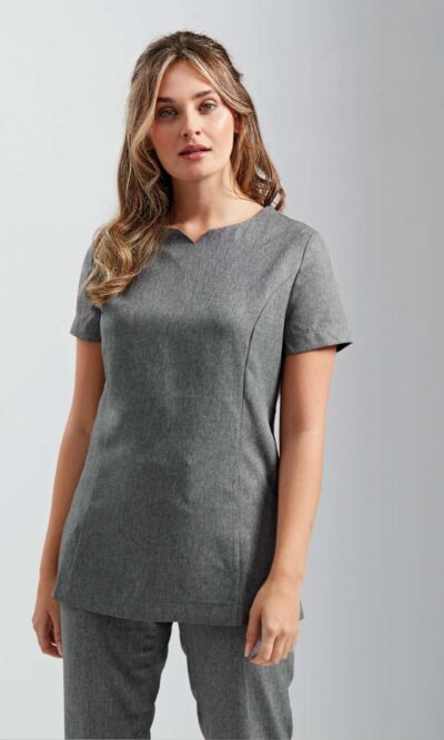 ‘VIOLA' LINEN-LOOK CUT NECK BEAUTY TUNIC - Image 3