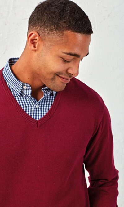 MEN'S KNITTED V-NECK SWEATER - Image 5