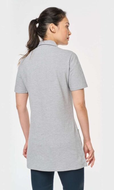 LADIES’ SHORT-SLEEVED LONGLINE POLO SHIRT - Image 6