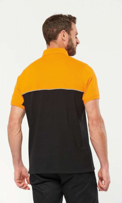 UNISEX ECO-FRIENDLY TWO-TONE SHORT SLEEVE POLO SHIRT - Image 4