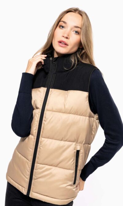 UNISEX BI-TONE PADDED BODYWARMER - Image 8