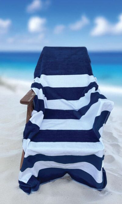 OLIMA „CLASSIC MARINE” BEACH VELOUR TOWEL