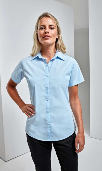 WOMEN'S POPLIN SUPREME SHORT SLEEVE SHIRT